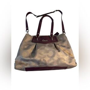 Coach Ashley Dotted Op Art Satchel Shoulder Bag